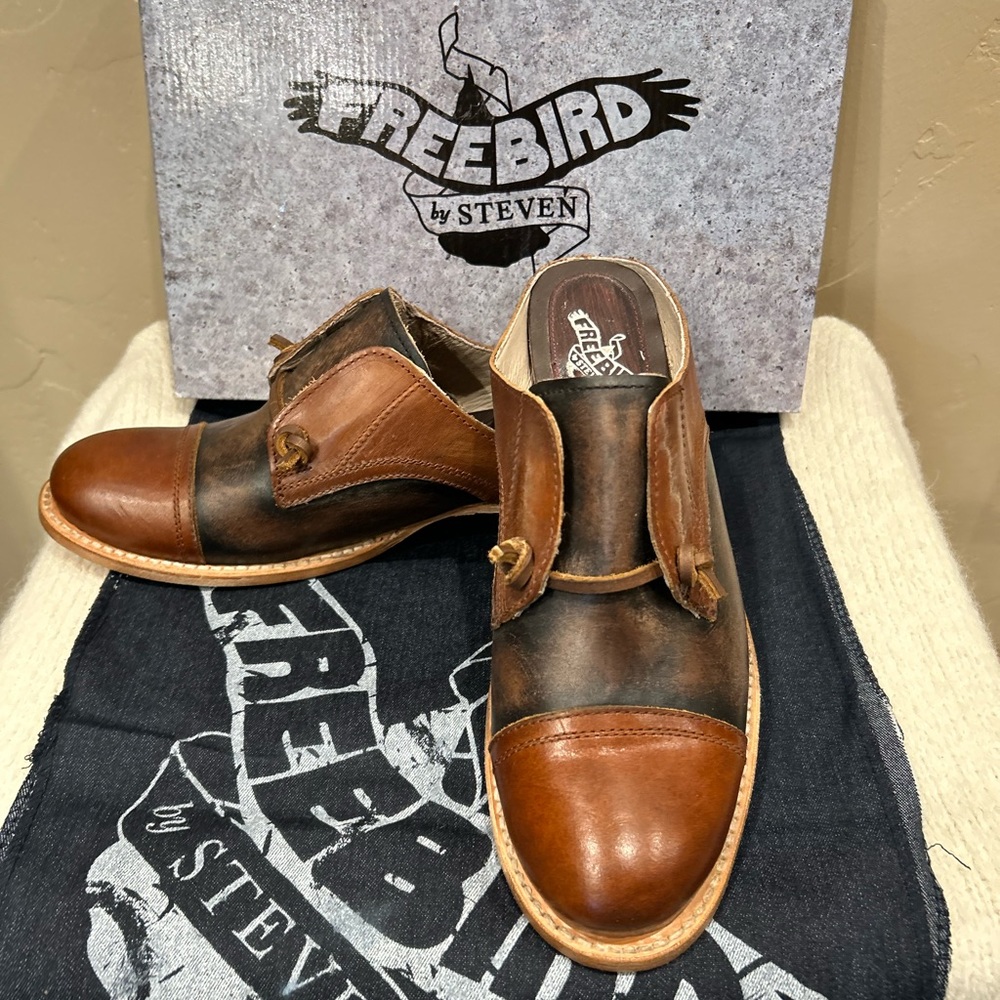 FreeBird "Malena" Cognac Multi (Size 9)